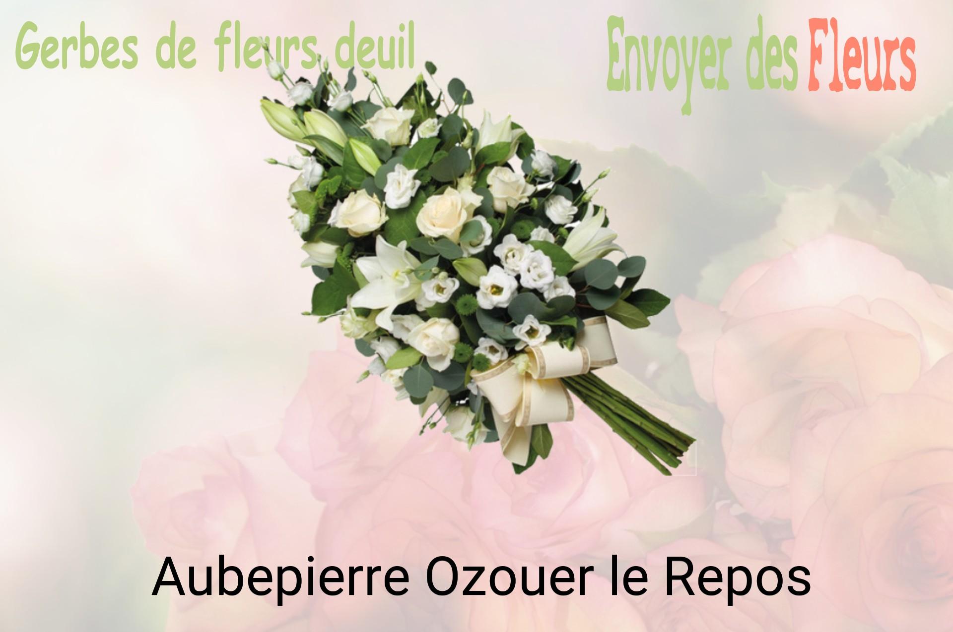 Gerbe de fleurs de deuil livrée à Aubepierre-Ozouer-le-Repos